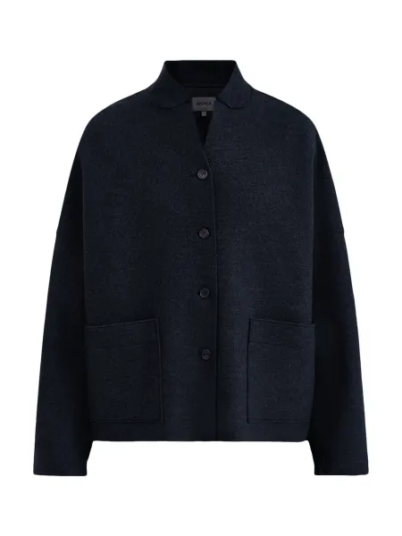 Oska Virgin Wool V Neck Boiled Wool Jacket