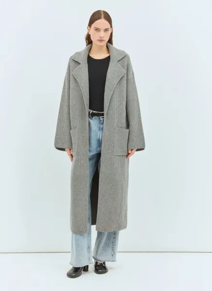 Rib-Knit Cardi Coat