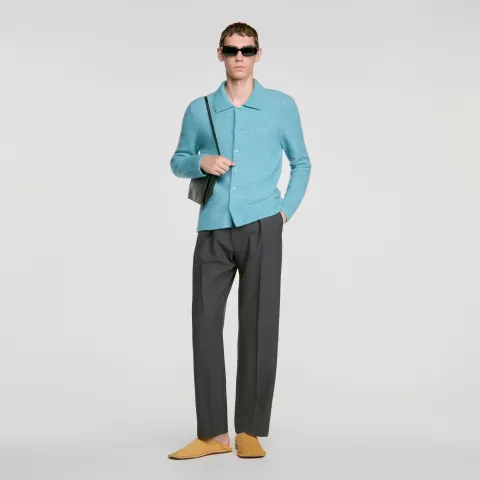 SANDRO Alpaca and wool cardigan