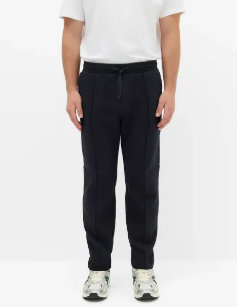 Marks & Spencer Ultimate Cotton Rich Straight Leg Joggers Black