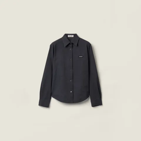 Stretch poplin shirt