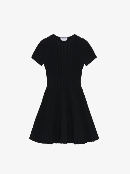 Chenille Stripe Mini Dress