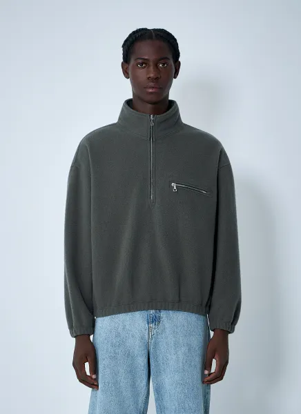 Zip-Up Fleece Sweatshirt