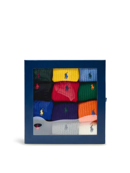 Polo Ralph Lauren 12-Pack Crew Socks Gift Box