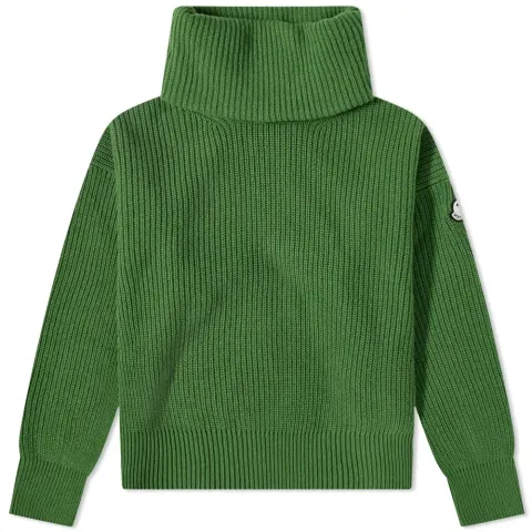 8 Moncler Palm Angels Patch Logo Roll Neck Kn