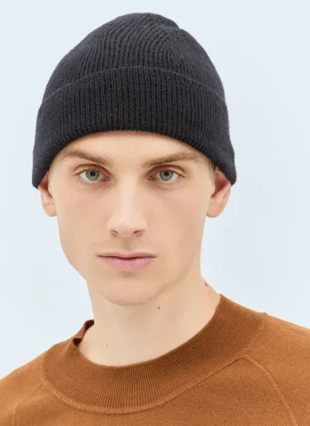 Simple Ribbed Beanie Hat