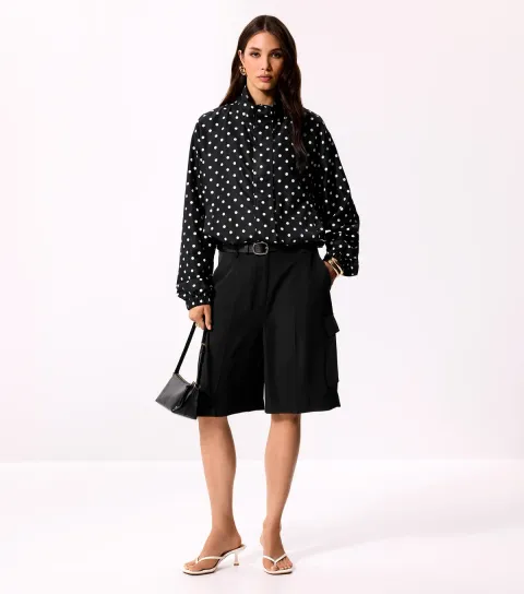 Women's Black Cargo City Shorts