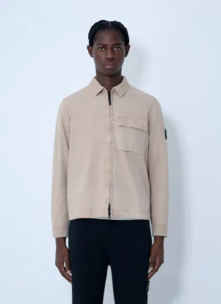 Stone Island Logo Patch Overshirt