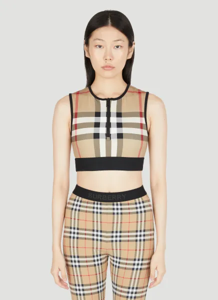 Zadie Check Crop Top