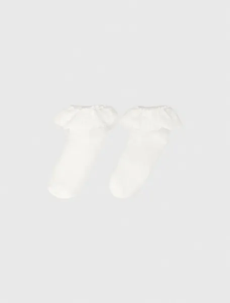 Lace frill socks
