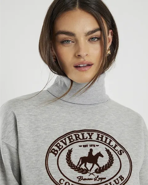 River Island Long Sleeve Beverly Hills Sweatshirt