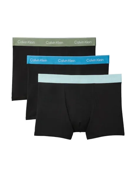 Calvin Klein 3 Pack Icon Cotton Stretch Trunks Black Mix