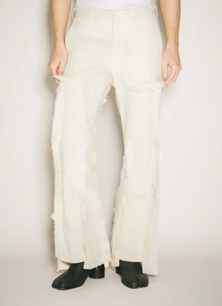 Panelled Wool-Blend Pants