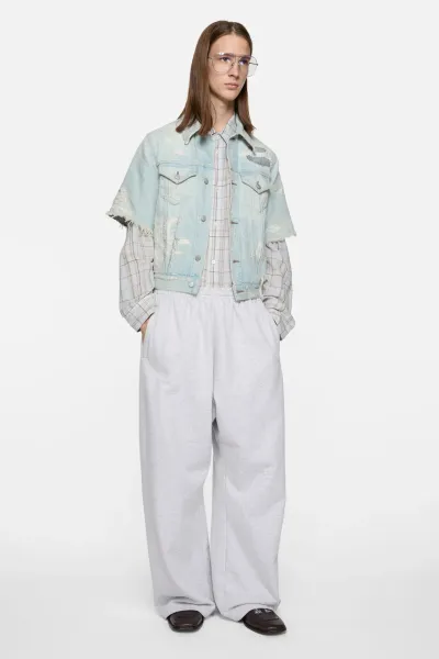 Mended denim jacket