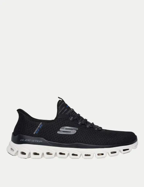 Skechers Glide-Step Slip-On Trainers Black Mix