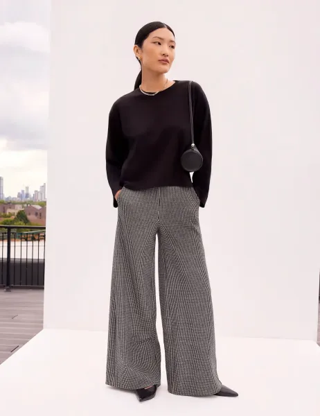 RO&ZO Pure Cotton Regular Fit Top Black