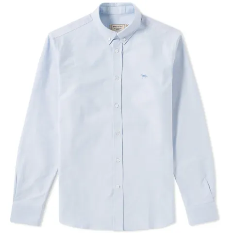 Maison Kitsuné Button Down Classic Embroidered Fox Shirt