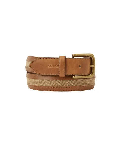Schöffel Country Hartington Belt - Oak Herringbone Tweed