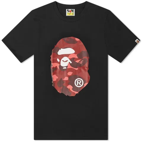 Color Camo Big Ape Head Tee