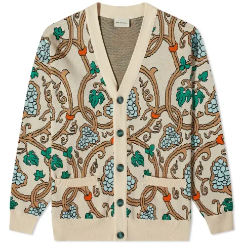 Grapes Intarsia Cardigan
