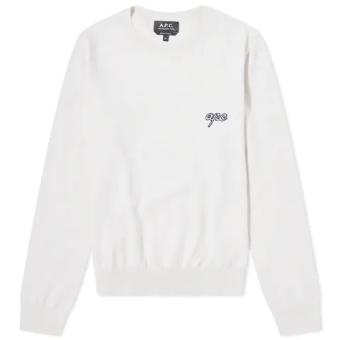 A.P.C. Bea Long Sleeve Logo Sweater