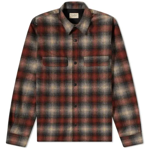 Nudie Shadow Check Wool Overshirt