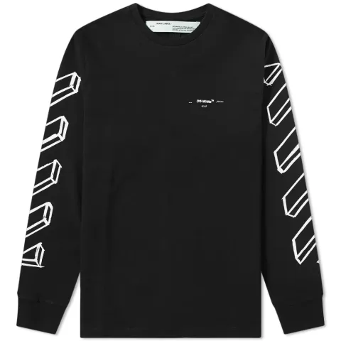 Long Sleeve Diagonal Marker Arrows Tee