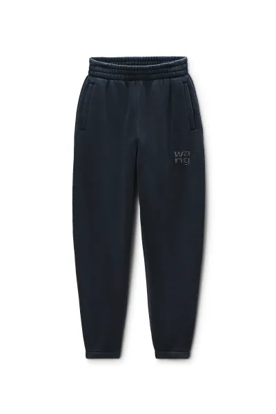 Crystal Hotfix Logo Sweatpant in Brushed Terry