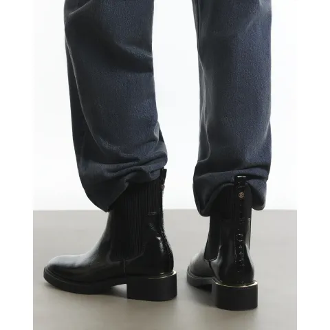 River Island Wide Fit Faux Leather Ankle Boots