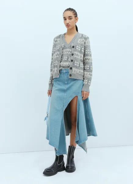 Logo Intarsia Cardigan
