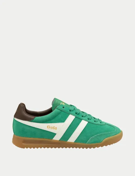 Gola Torpedo Suede Colour Block Trainers Jade