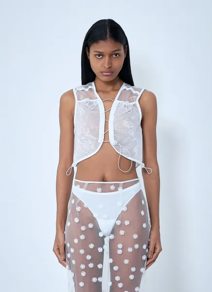 Sheer Overlay Top