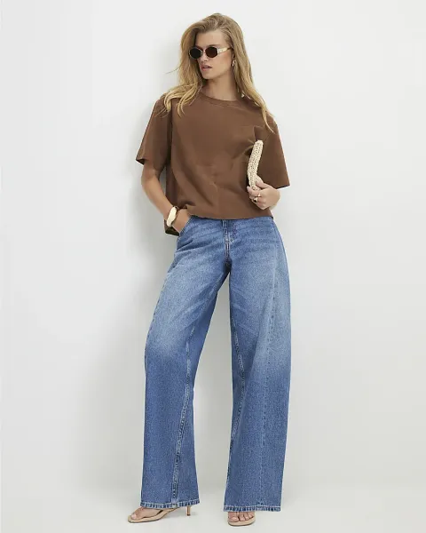 River Island Oversized Barrel Leg Jeans