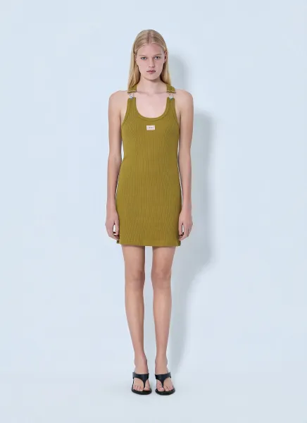 Cotton Ribbed Short Dress