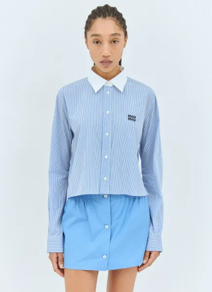 Striped Crop Shirt
