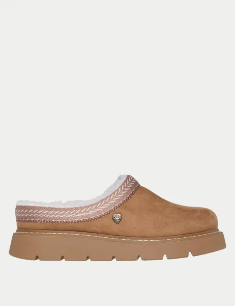 Skechers BOBS Keepsakes Lite - Cozy Fest Slippers Brown