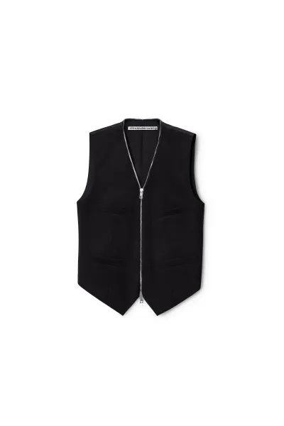 Zipper Tailored Vest