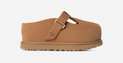 Goldenstar Hi Clog for Women, Suede/Polyester/Leather