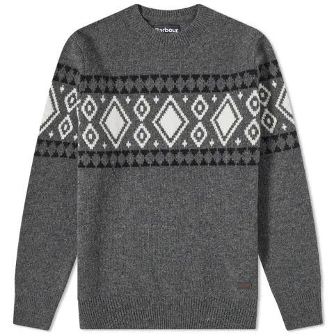 Essential Diamond Crew Knit