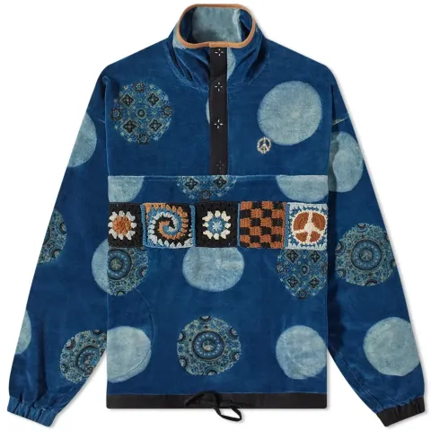 Story mfg. Velvet Polite Printed Popover Jacket