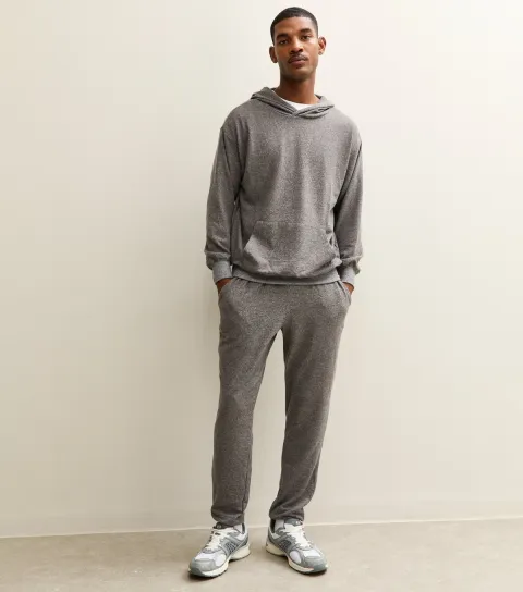 Men's Grey Relaxed Super Soft Tapered Leg Jogger