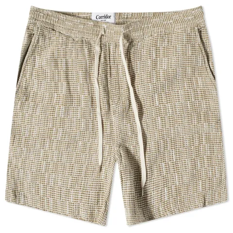 Rainbow Weave Drawstring Shorts