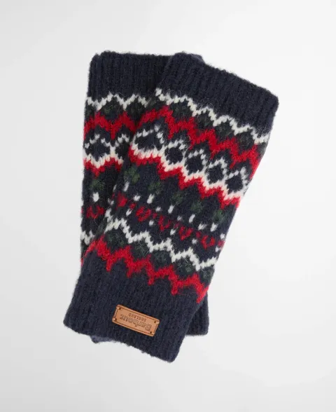 BARBOUR Kingsford Fair Isle Fingerless Gloves