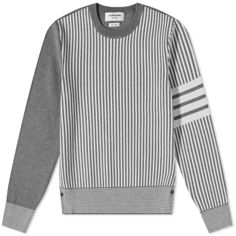 Funmix 4 Bar Jaquard Crew Knit