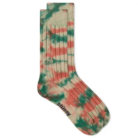 Multi Dyed Rib Socks