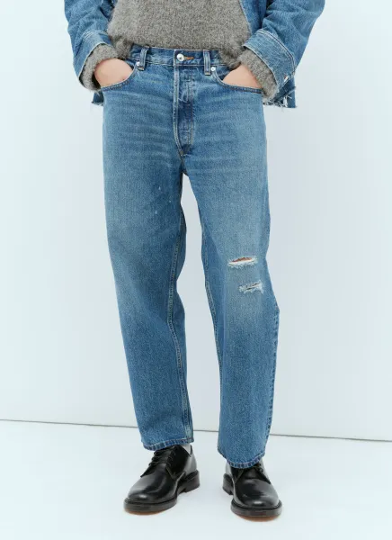 x JWA Tapered Distressed Jeans