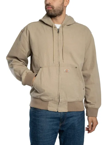 Dickies Unlined Canvas Hooded Bomber Jacket