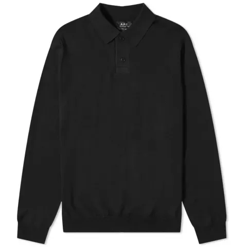 A.P.C. Kyle Knit Long Sleeve Polo
