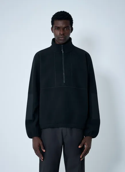 Half-Zip Fleece Sweatshirt