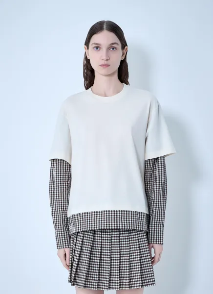 Layered Check T-Shirt